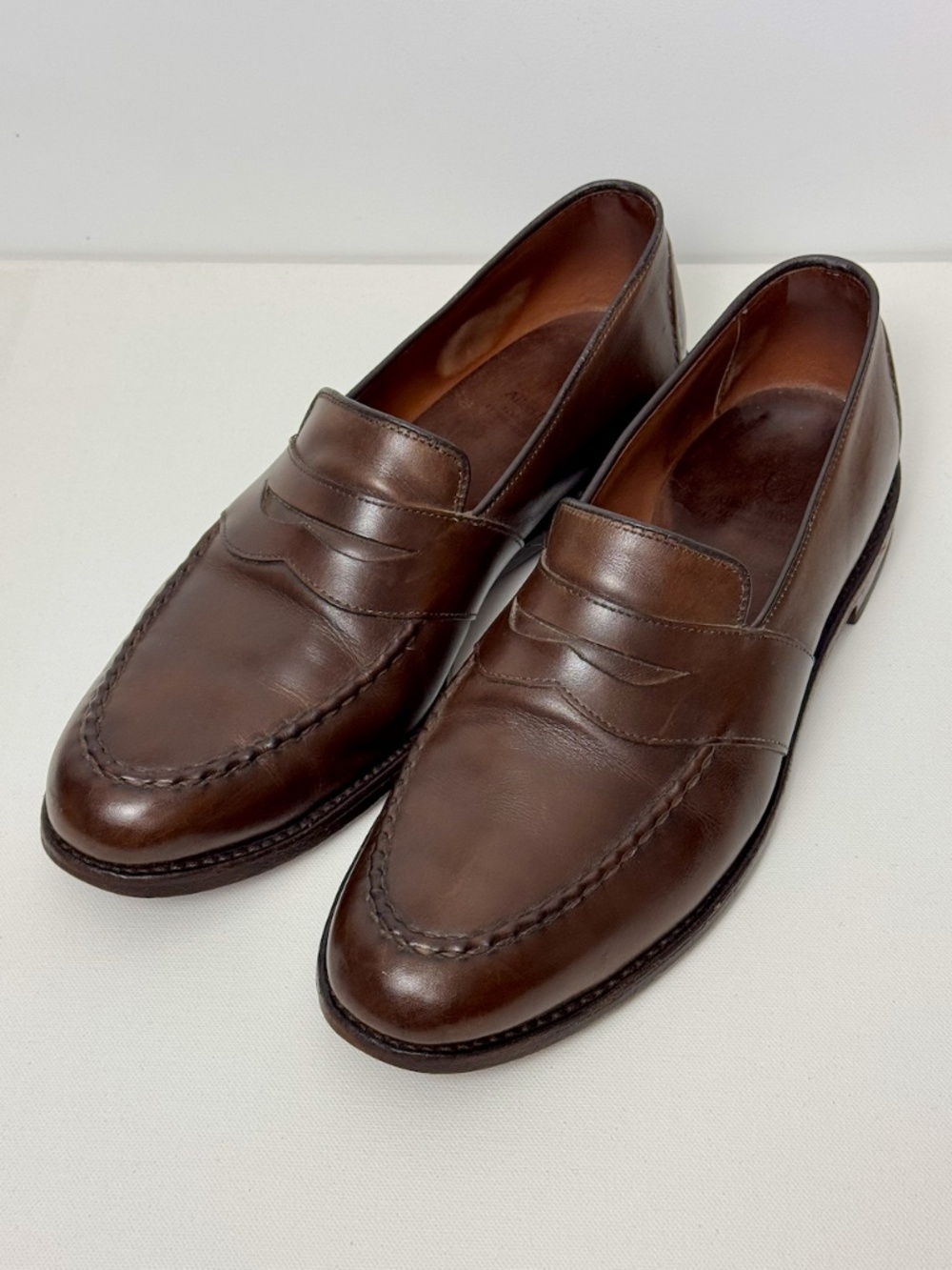 Allen Edmonds Loafers, Randolph, Size 10.5, Coffee Brown